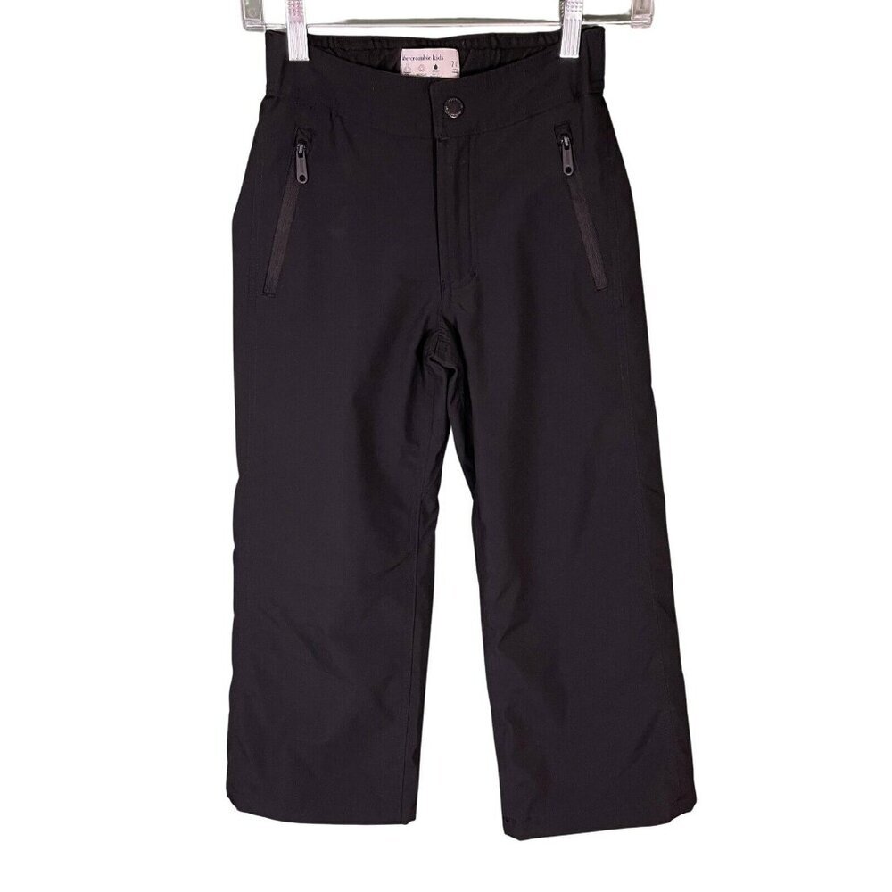 Abercrombie Kids Girls 7-8 Insulated Ski Snow‎ Pants Ajustable Waist Black